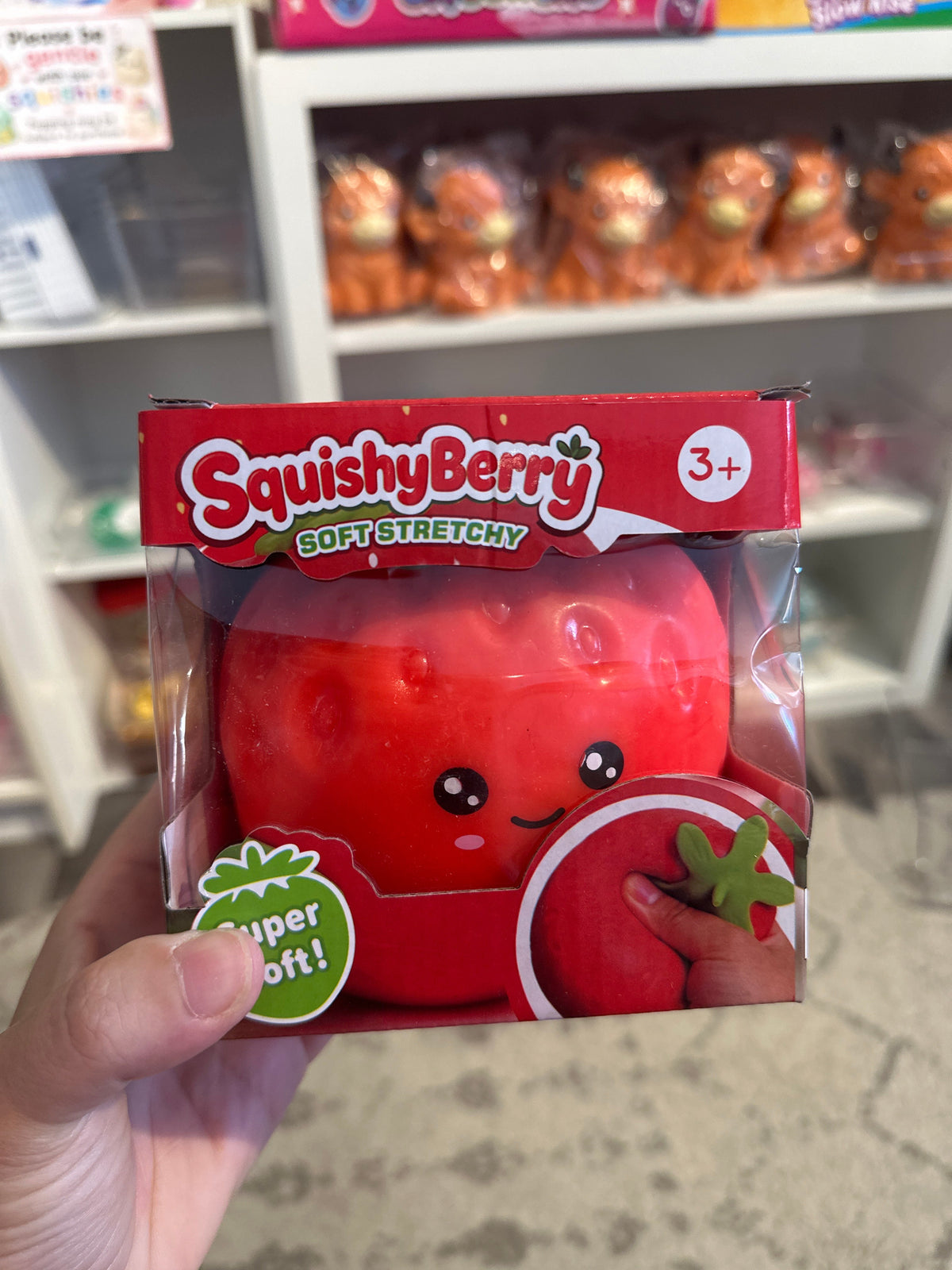 Emoji Jumbo Strawberry squishy