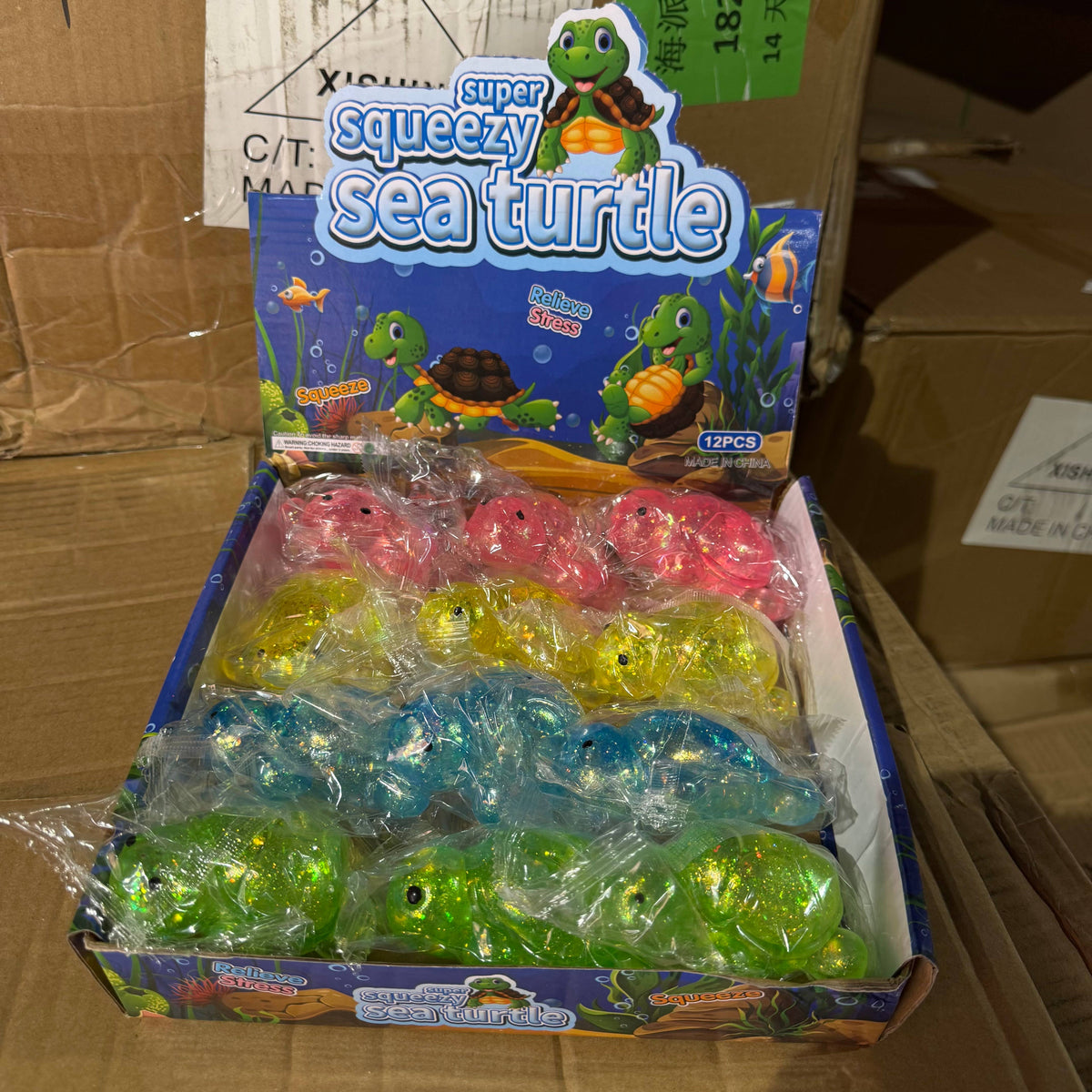 Sugar Squeeze Glitter Sea Turtle squishy