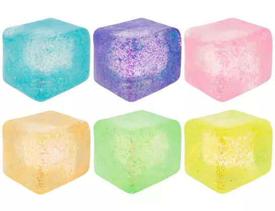 Large Glitter cube squishy