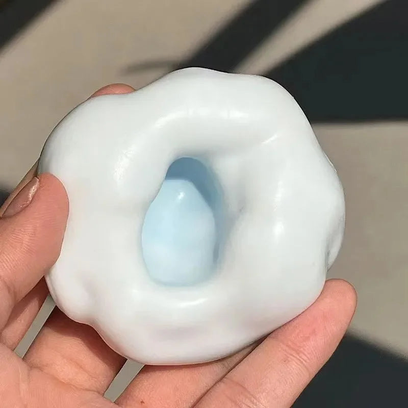 Shapeable Vacuum Squishies Sand Ball Grape Stress Ball Stress Relief Noisy Ball Desktop Squeezing Soothing Toy Birthday Gift