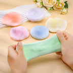 Squishy Stress Balls Rainbow Glutinous Ball Shapeable Vacuum Fidget Toy | Party Favors