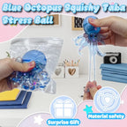 Glitter Octopus Taba Squishy Sugar Ball | Cute Animals Squeeze Fidget Sensory Toy