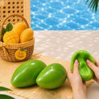 Mango Squeeze ASMR Crunchy Color Change Squishy Stress Relief Fidget Toy