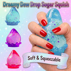 Dreamy Dew Drop Squishy Slow Rise Maltose Stress Relief Fidget Toy